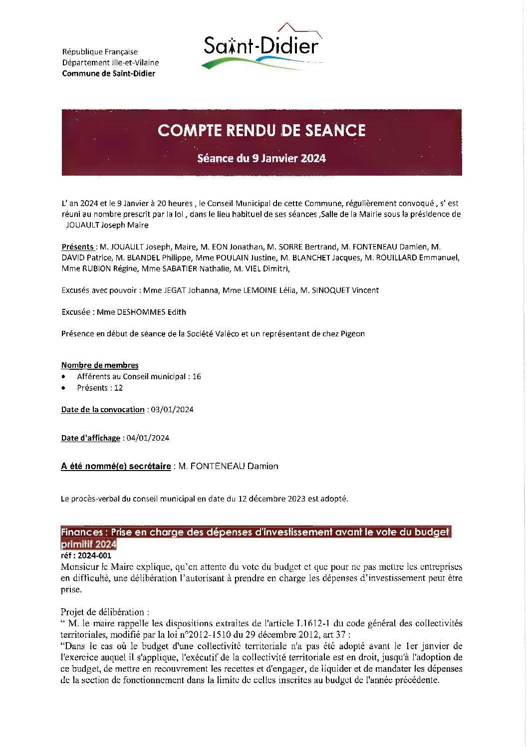 Image du document Les procès-verbaux 2024